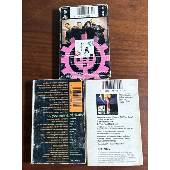 C+C Music Factory Lot Of 3 Cassette Singles. Columbia Records 1990s. - Picture 2 of 6